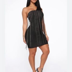 Jewel Dripping Bandage Dress